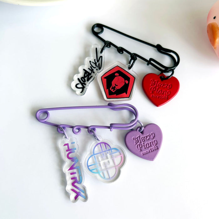 Wholesale Kpop acrylic brooch pendant pin jewelry