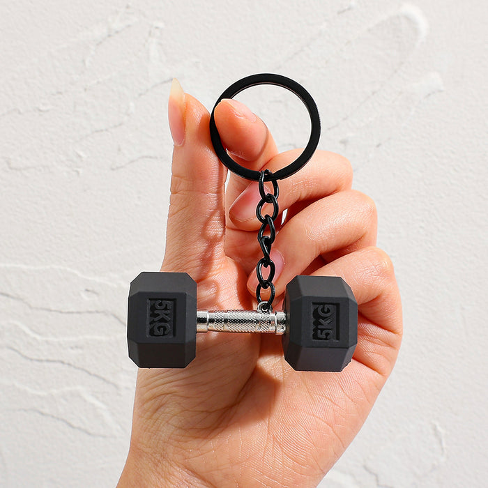 Wholesale Creative Mini Dumbbell Keychain