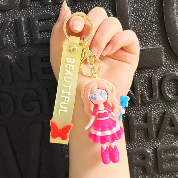 Wholesale Cartoon Silicone Doll Keychain JDC-KC-HaoXi003