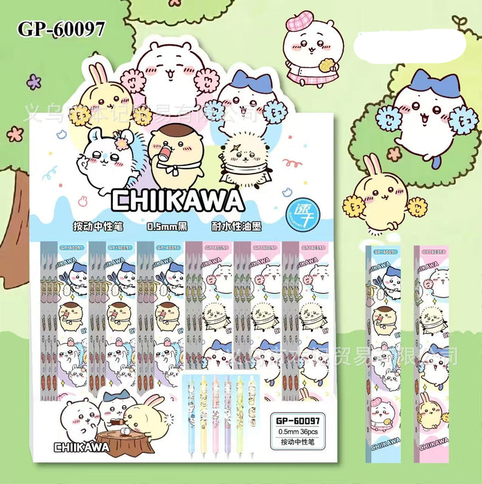 Wholesale cute cartoon 0.5mm student clickable ballpoint pens