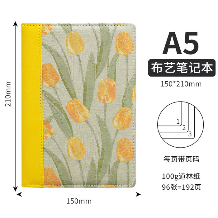 Wholesale A5 Cloth Notebook Pink Dot Grid Cartoon Design Cute Gift & Daily Use MOQ≥2