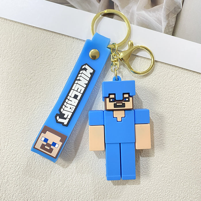 Wholesale Building Block Keychain Pendant Car Accessories Keychain Claw Machine Small Gift Pendant