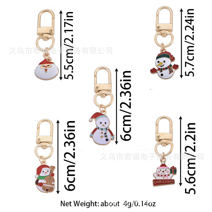 Wholesale Christmas Keychain, Cute Cartos Tree Key Pendants, New Year Gifts, Bag Accessories