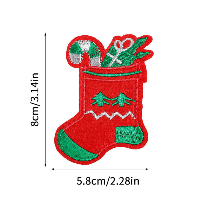 Wholesale Christmas Cloth Patch DIY Patches
