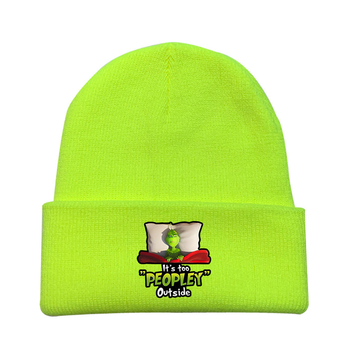 Wholesale Christmas Cartoon Wool Knitted Hat JDC-FH-LaiY005