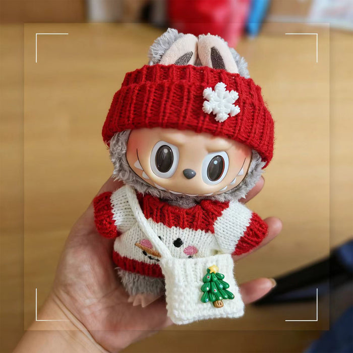 Wholesale Christmas PVC plush doll clothing keychain button sweater clothing accessories