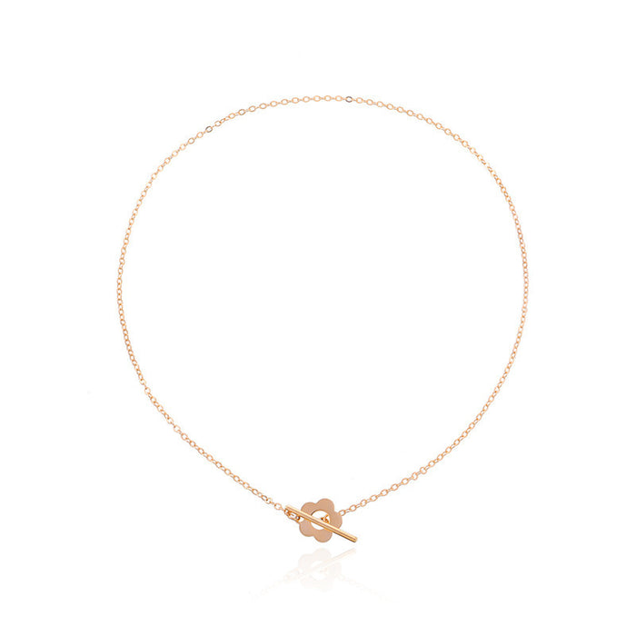 Wholesale New Jewelry Colored Crystal Glass Bead Chain OT Buckle Necklace Neck Chain Collar