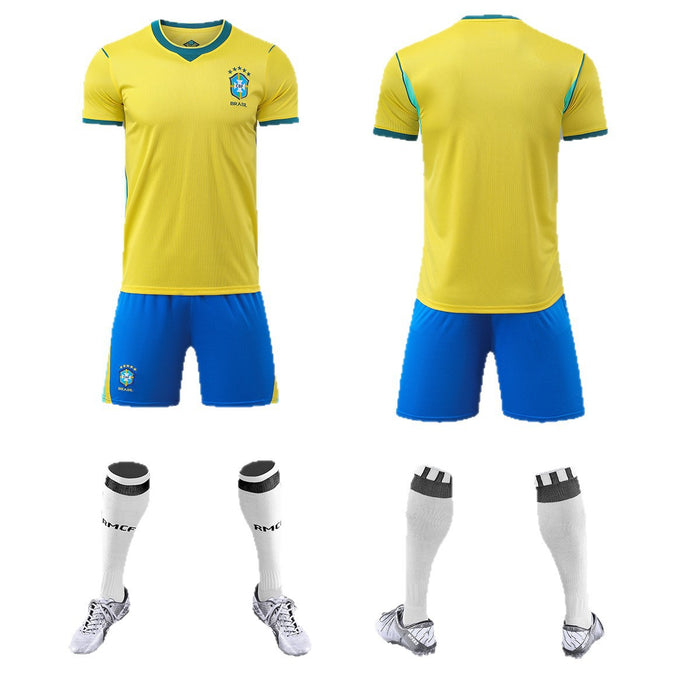 Wholesale World Cup Jersey Set - Short Sleeve Home & Polyester Stylish Casual Wear