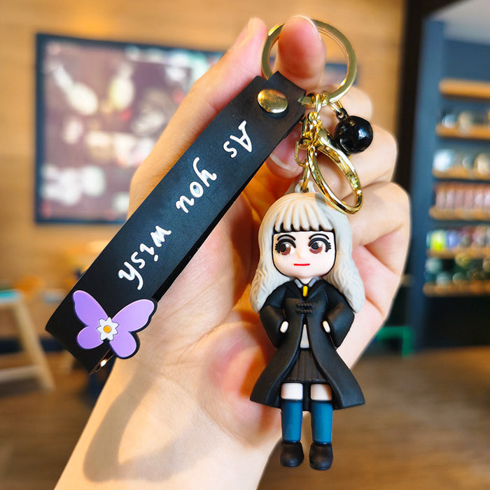 Wholesale Cartoon Silicone Doll Keychain JDC-KC-Tingm277