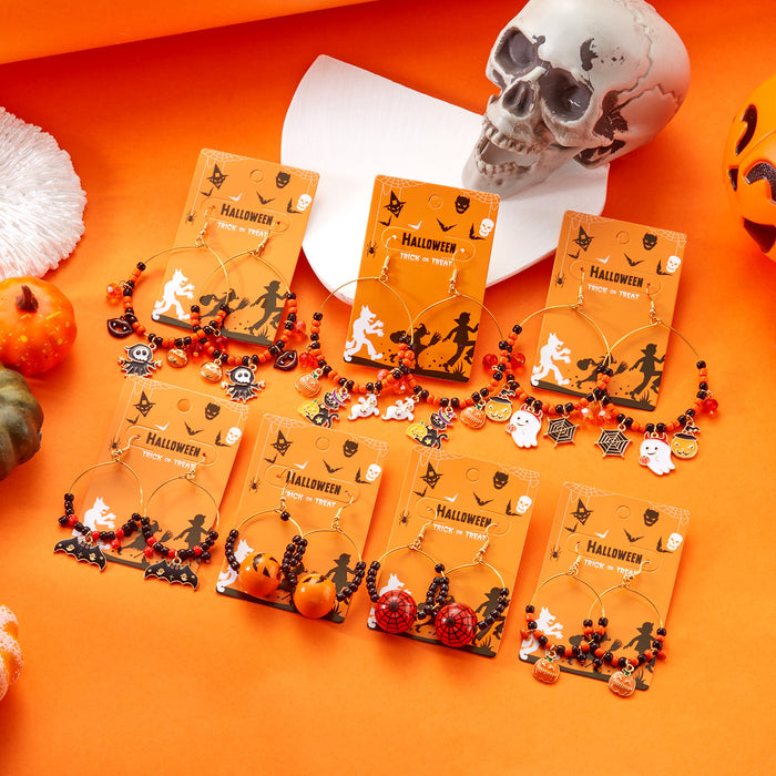 Wholesale Girls'  Gifts  Earrings Pumpkin Ghost Earrings