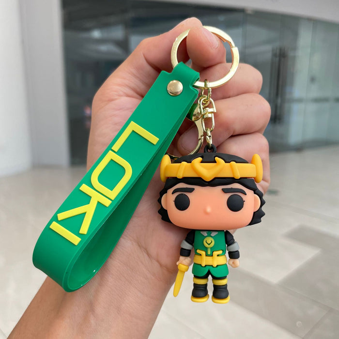 Wholesale Keychain Cartoon Doll Car Keychain Exquisite Soft Plastic Bag Pendant