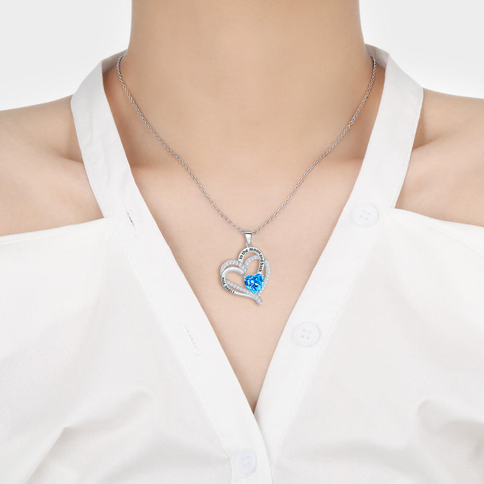 Wholesale Heart Pendant Necklace Eternal Love Double-layer Love Heart-shaped Necklace