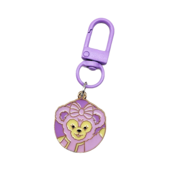 Wholesale Colorful keychain creative couple metal pendant bag ornaments cute cartoon