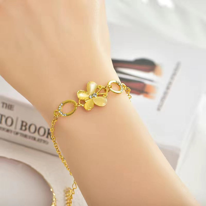 Wholesale accessories simple bracelets flower butterflies wearing watches accessories JDC-BT-AH002