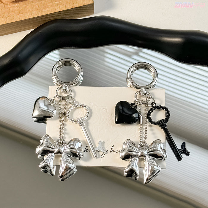 Wholesale Alloy Car Keychain Pendant Bow Women's Bag Couple Hanging Ornaments