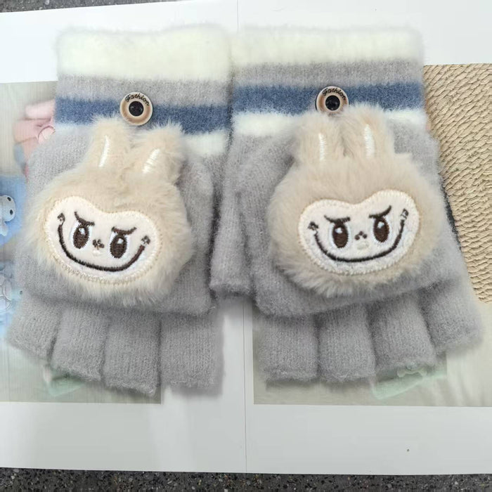 Wholesale Cartoon gloves for children winter flip gloves