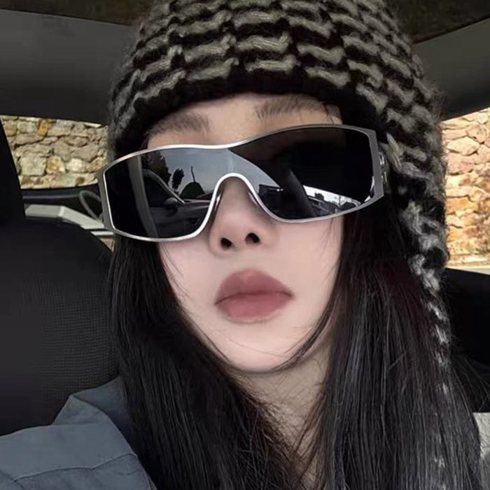 Wholesale Large frame connected sunglasses, high-end photography sunglasses, UV resistant and sunshade sunglasses