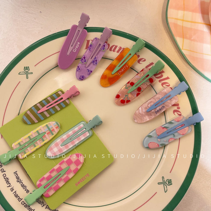 Wholesale 2 pack/set Fun fruit hairpin cute bangs side clip hair accessories