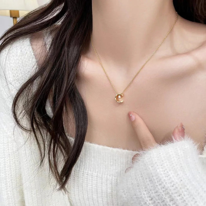 Wholesale Diamond collarbone pendant necklace