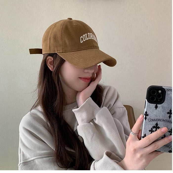 Wholesale Wide-brim Baseball Cap Women's Cap Embroidered Casual Shopping Head Outdoor Sunshade Handsome Men's Cap