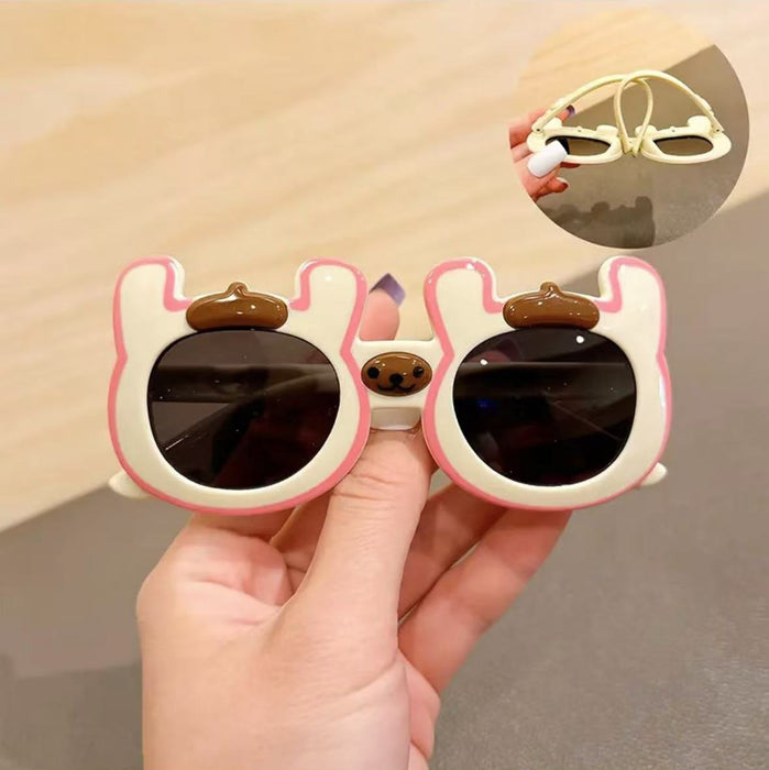 Wholesale Soft silicone sunglasses, cute cartoon polarized glasses, UV resistant sunshade sunglasses