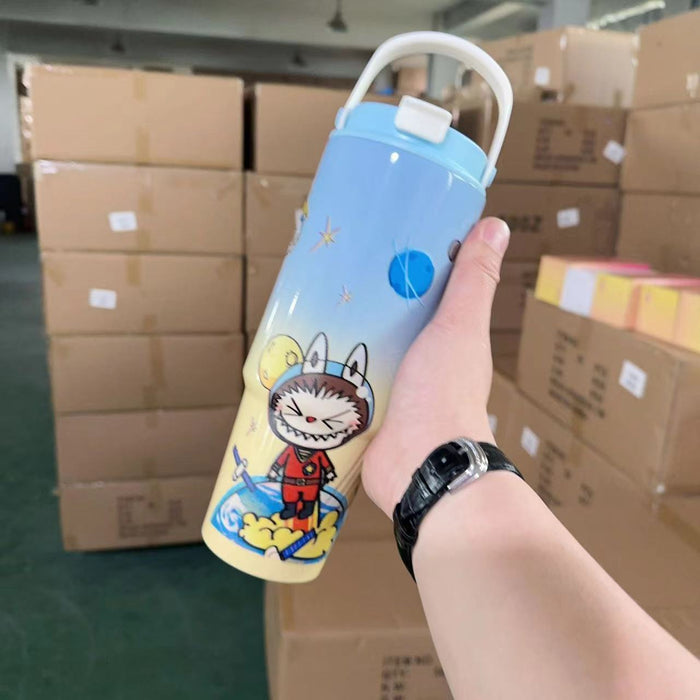 Wholesale Cartoon 30oz  304 stainless steel straw thermos cup