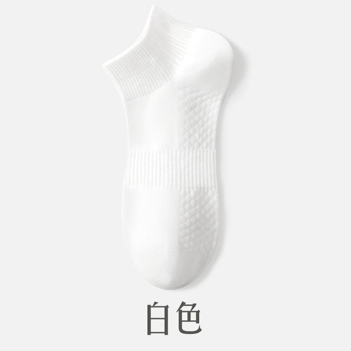 Wholesale Cotton yarn boat socks breathable short socks