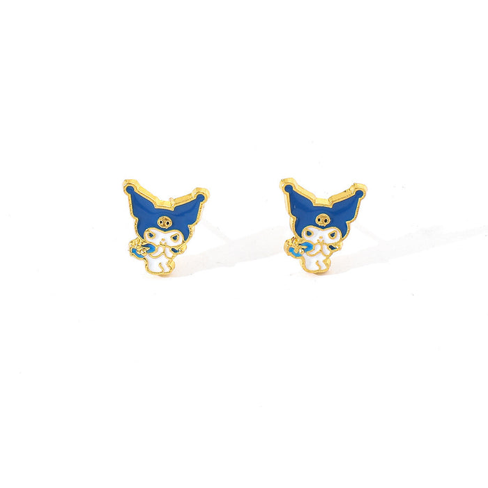 Wholesale Cartoon Cute Alloy Oil Drop Earrings JDC-ES-ShaoH009