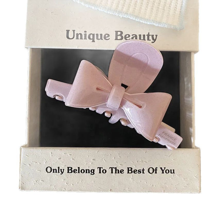 Wholesale Sweet bow, vinegar clip, niche design, cute shark clip, hair clip