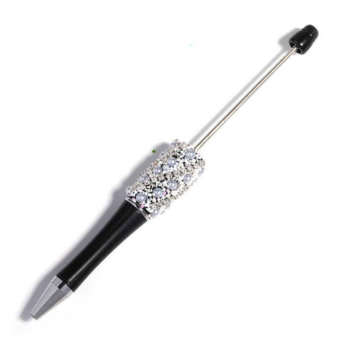 Wholesale 10pcs New Full Diamond Beaded Pen Creative Handmade DIY Resin Rhinestone Ballpoint Pen Fashion Student Gift Pen
