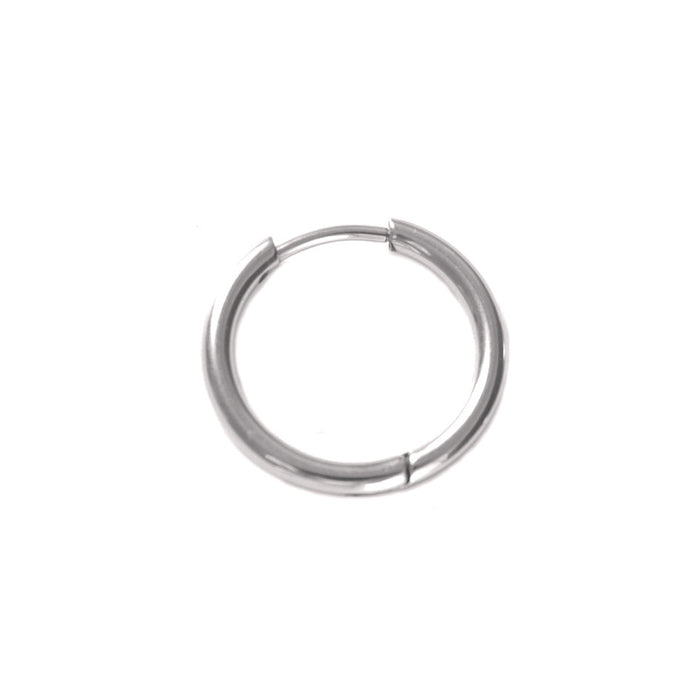 Wholesale Titanium steel earrings with ear buckles for both men and women, simple ear bone earrings, personalized style, versatile for daily use, round thread ear buckle