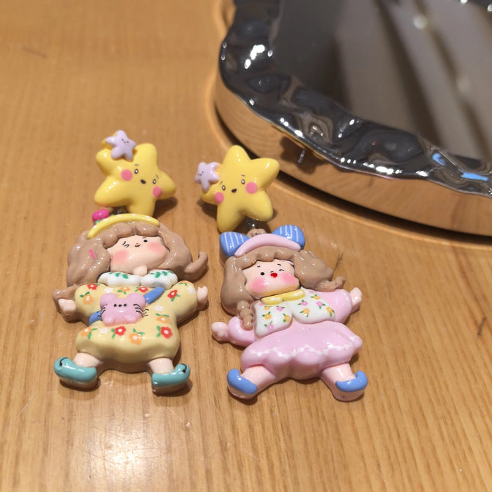 Wholesale Hand-made silver needle niche designer cute