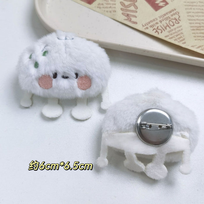 Wholesale Cute Cartoon Plush Doll Dumplings,  Buns,  Sushi Keychain Pendant,  Bag Pendant,  Gourmet Doll Pendant