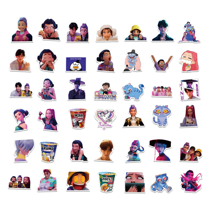 Wholesale Kpop graffiti stickers,  skateboard luggage stickers