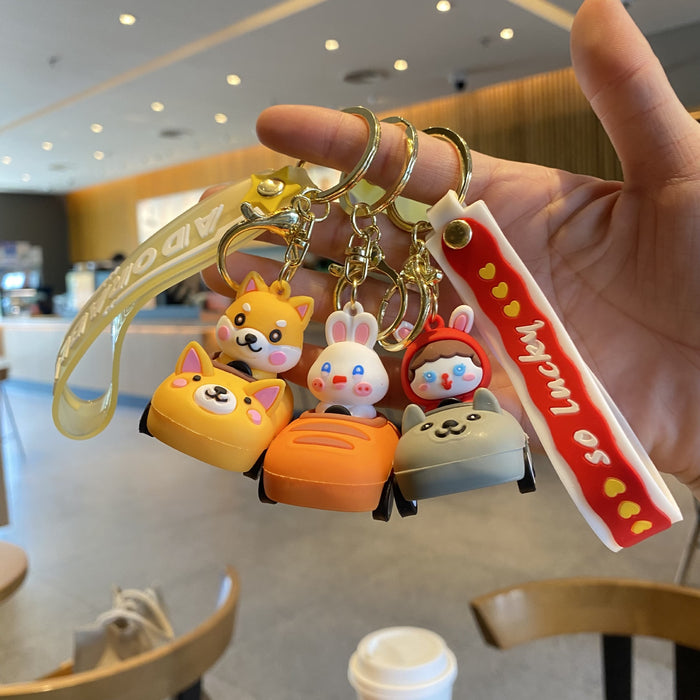 Wholesale Cute 3D Doll Silicone Keychain JDC-KC-MingT138