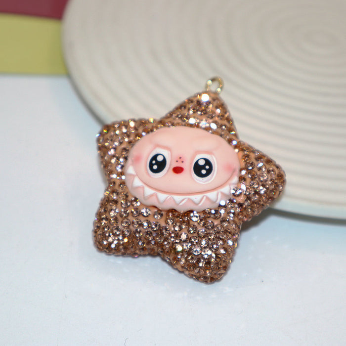 Wholesale Soft Clay Keychain with Diamonds,  Cute Personalized Bag Pendant,  Car Keychain,  Colorful Accessories