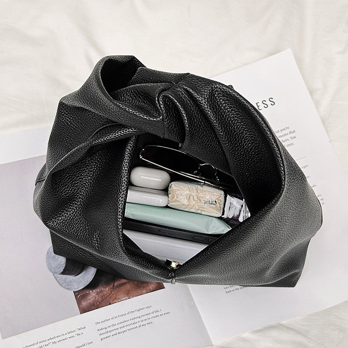 Wholesale Niche design cloud bag handbag summer new style high-end pleated croissant bag soft PU shoulder bag women' s bag