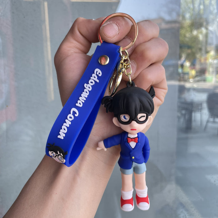 Wholesale Keychain cartoon figurine creative couple backpack pendant hanging decoration car keychain