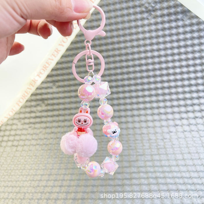 Wholesale Cartoon Pom-Pom Phone Charm Keychain