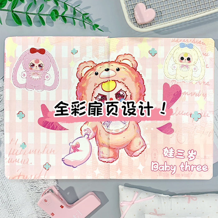 Wholesale Sweetheart Baby Notebook Full Color Page Hand Ledger Student Diary Notepad