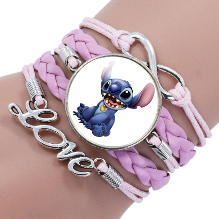 Wholesale Cartoon Braided Multi-layer Gemstone Bracelet JDC-BT-NH019