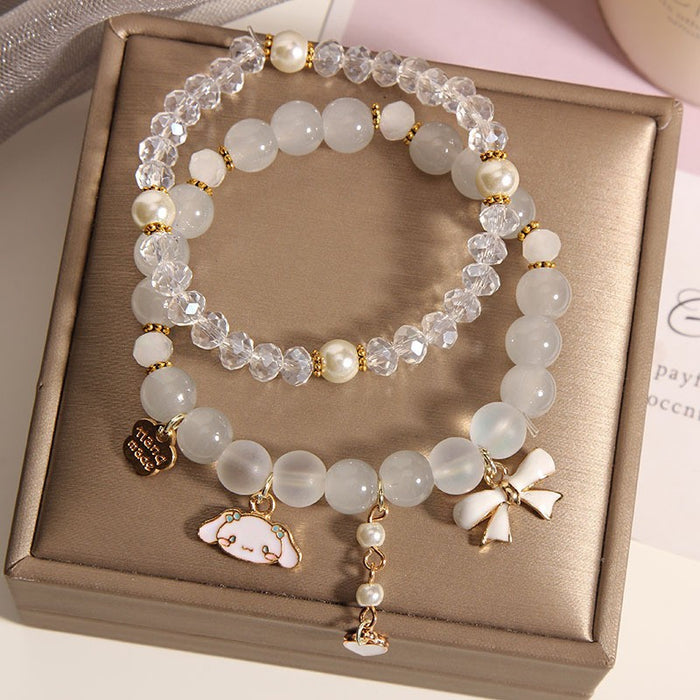 Wholesale Crystal Pearl Bracelet, Cute Cartoon Beads for Women