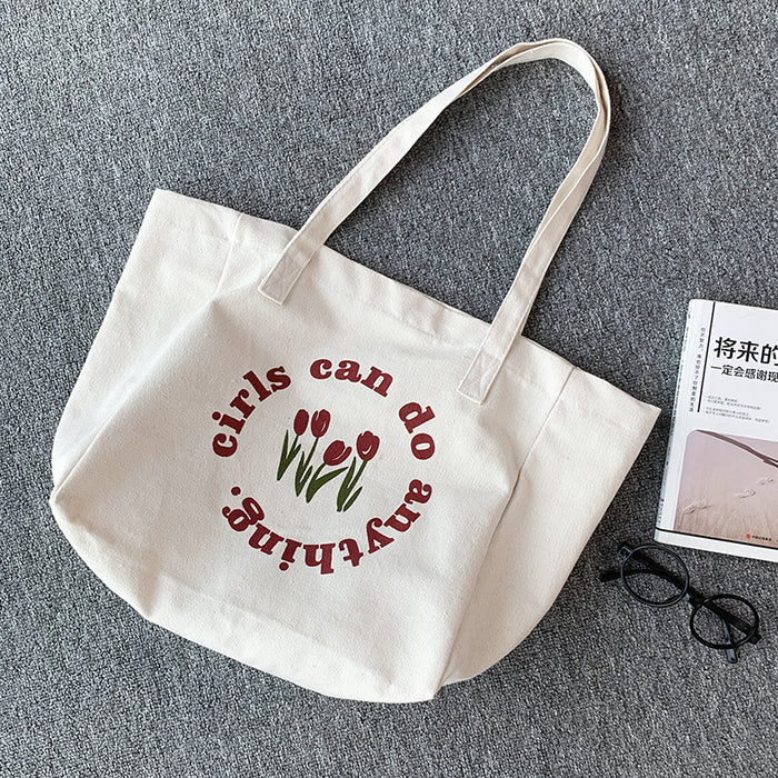 Wholesale Canvas bag, one shoulder, lazy style, artistic simplicity, large capacity backpack