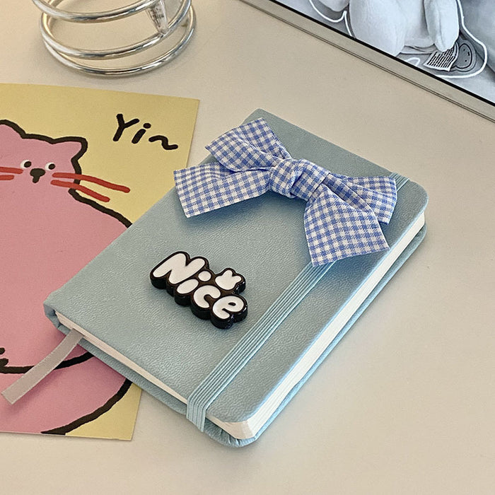 Wholesale Stylish Bow Design Pocket Notebook for Students and Children Boutique Gift