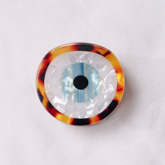 Wholesale Printed Imitation Acetic Acid Devil' s Eye Grabber Headband Hairpin Blue Eyes
