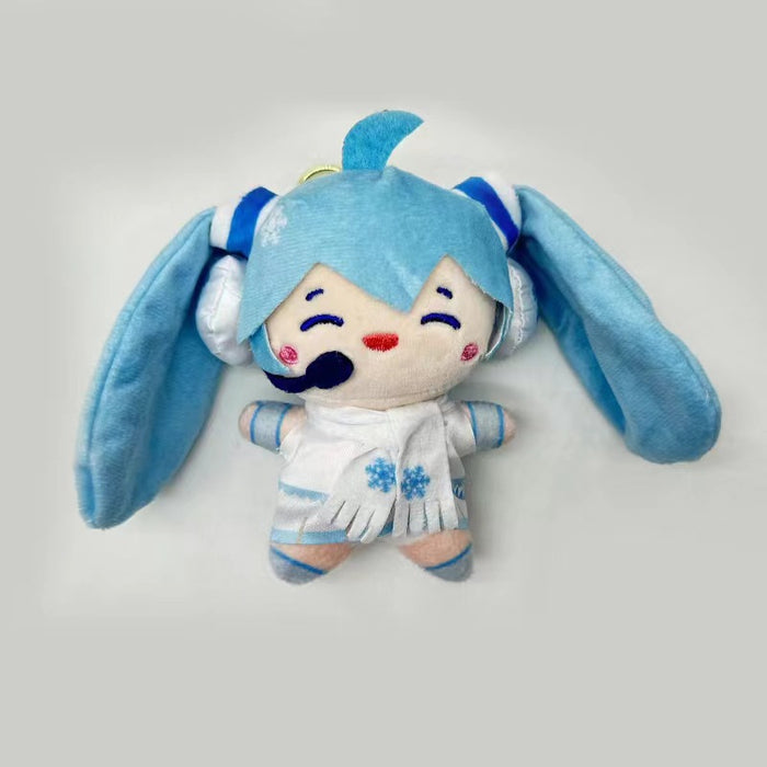 Wholesale 12Pcs Cartoon Earphone  Keychain Plush Doll Bag Accessory Gift Bag Pendant Claw Machine