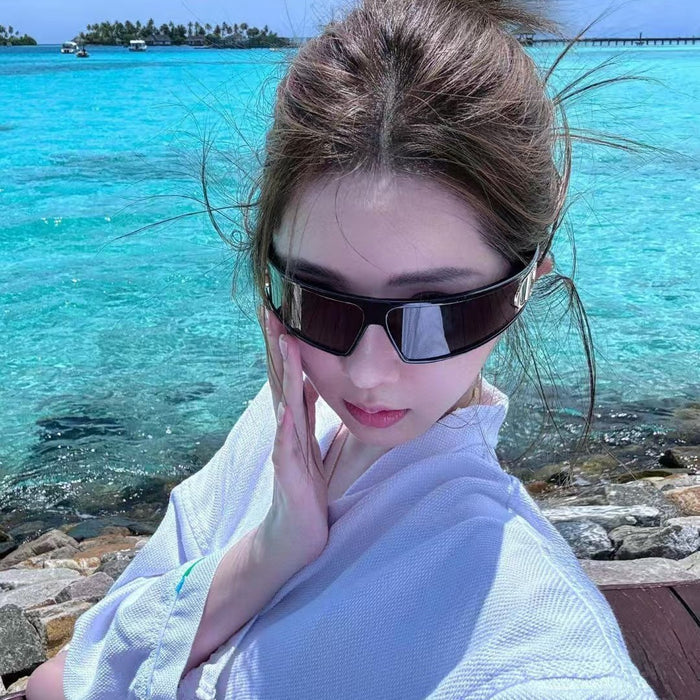 Wholesale Future oriented headband sunglasses, high-end snow goggles, windproof sports sunglasses, UV rays