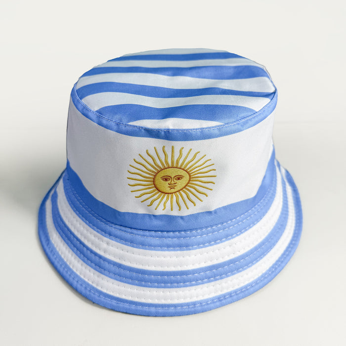 Wholesale World Cup Fisherman Hat Sun Hat Fan Supplies Reversible Bucket Hat