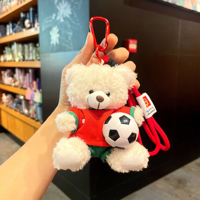 Wholesale Plush Football Bear Keychain - World Cup Fan Gift Accessory