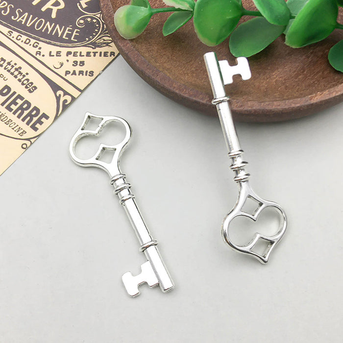 Wholesale Zinc alloy simulated key-shaped  DIY beads pendants